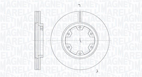 MAGNETI MARELLI Тормозной диск 361302040332